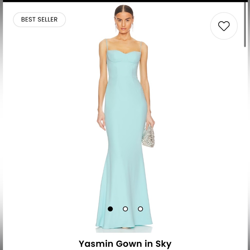 NWT Katie May Sky Yasmin Scallop Hem Maxi Dress Size Small